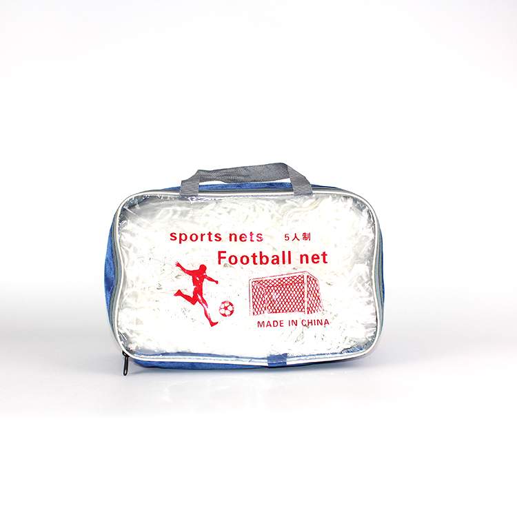 China-factory-kids-football-nets-best-quality 2 mm White Football Net - 2 pcs - Image 1