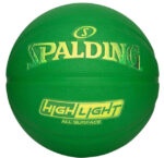 Spalding Highlight Color Rush Green Outdoor Basketball - Size 7