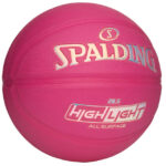 Spalding Highlight Color Rush Pink Outdoor Basketball - Size 6 - Image 2