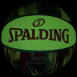 Spalding Marble Series Glow in the Dark Pink Pastel Outdoor Basketball - Size 6 - Image 3