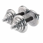 York Fitness 20KG Chrome Dumbbell Set - Image 2