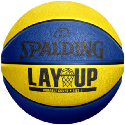 Spalding Lay Up Blue Outdoor Basketball - Size 5
