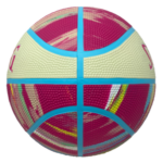 Spalding Marble Series Glow in the Dark Pink Pastel Outdoor Basketball - Size 6 - Image 2