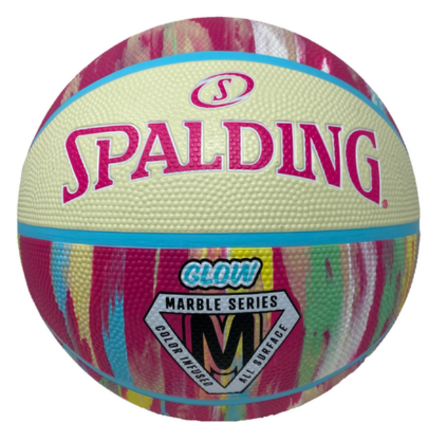 Screenshot_2026-01-05_151820__43582 (1) Spalding Marble Series Glow in the Dark Pink Pastel Outdoor Basketball - Size 6 - Image 1