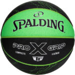 Spalding Pro Grip X Electric Green Composite Leather Basketball - Size 7