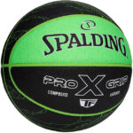 Spalding Pro Grip X Electric Green Composite Leather Basketball - Size 7 - Image 2