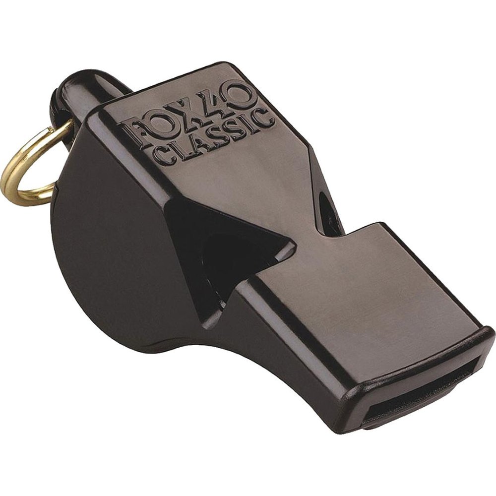 black whistle FOX40 CMG Whistle + Wrist Lanyard - Image 1