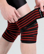 Pro Knee Wraps - Red/Black - Image 2