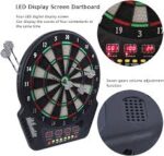 Electronic Dartboard, 4 LED Display Screen Automatic Scoring Dartboard with 6 Darts - Image 4