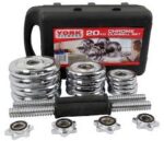 York Fitness 20KG Chrome Dumbbell Set