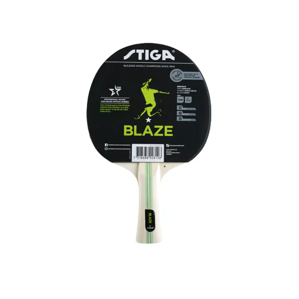 stiga-blaze.jpg Stiga Blaze Table Tennis Racket – 1 Star - Image 1