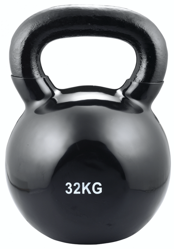 vinyl 32kg 1 Piece KettleBell Vinyl Black-32KG - Image 1